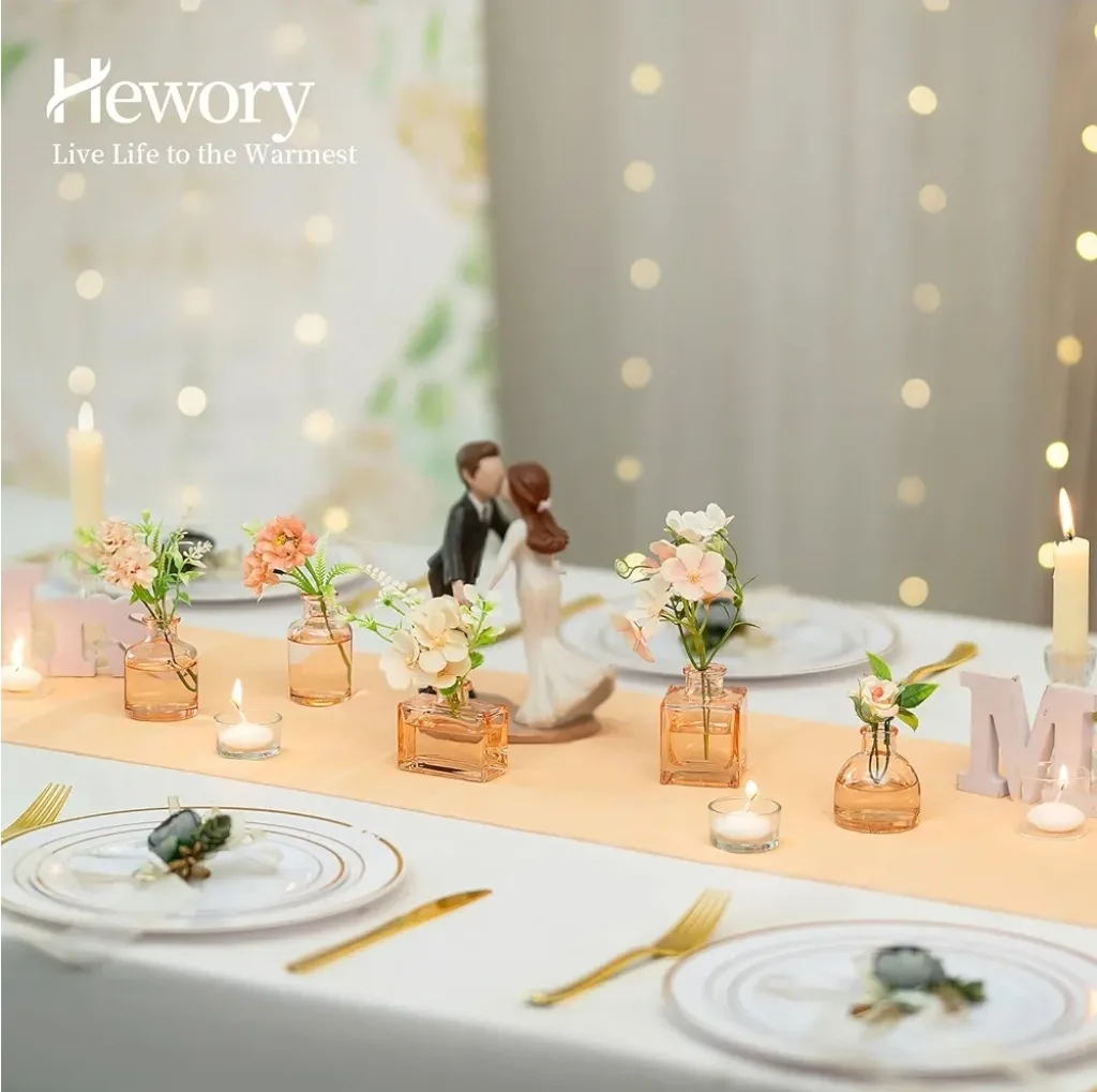 40 Pcs Amber Glass Bud Vases thumbnail