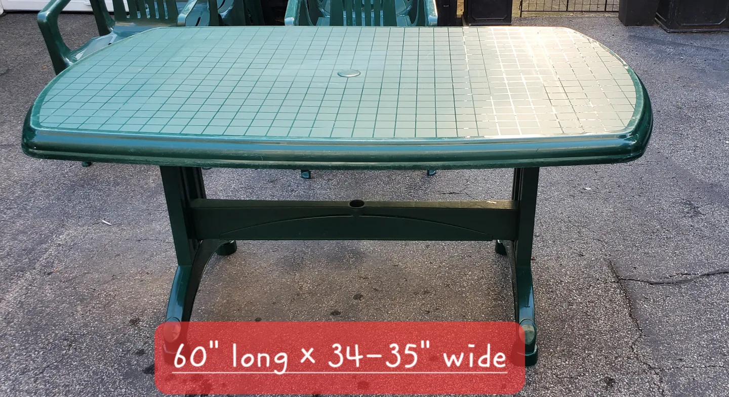 Patio Dining Set Green image indicator(4)