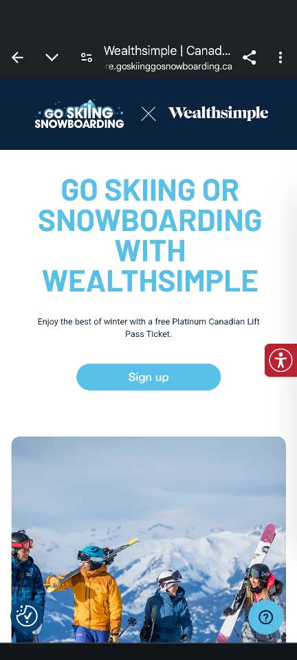 One (1) Platinum Canadian Lift Pass Ticket image indicator(2)