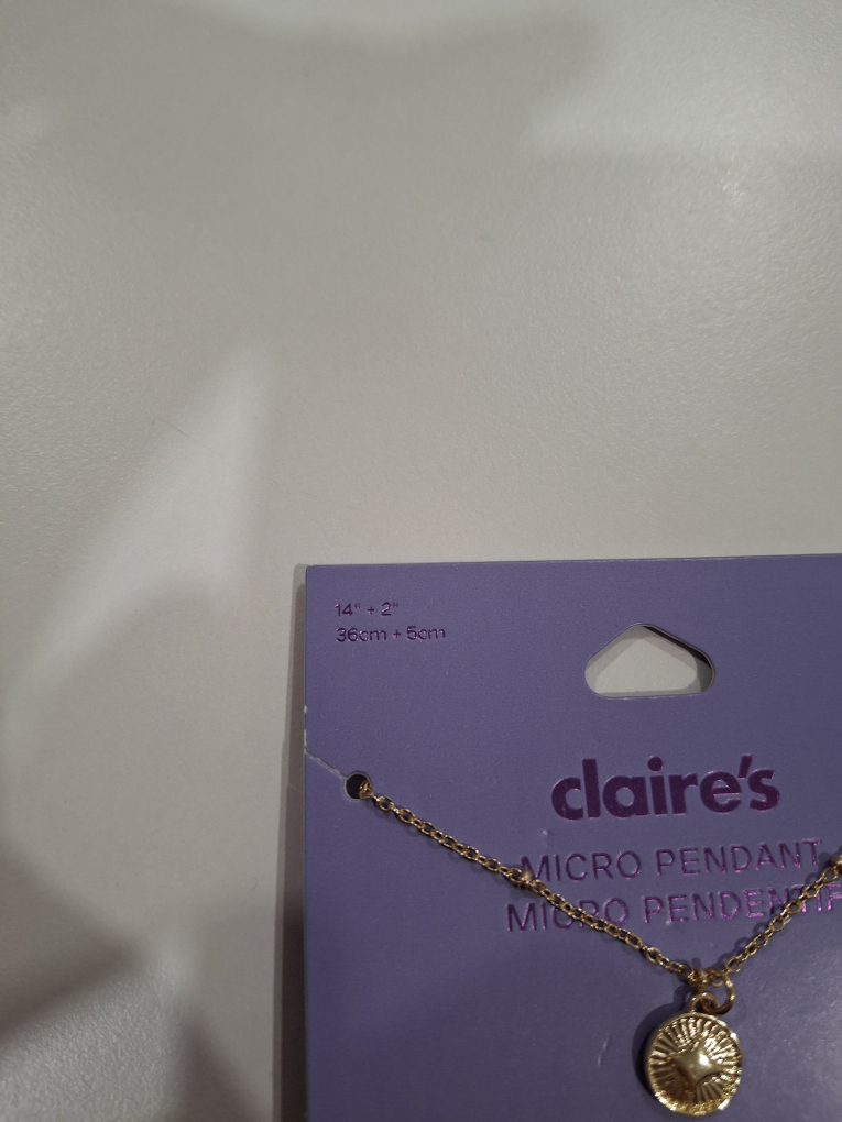 Gold Micro Pendant Necklace from Claire's 💚 - photo 2