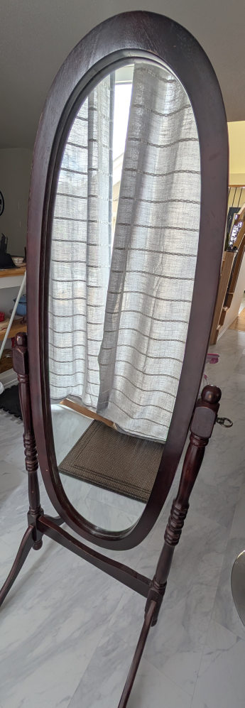 Antique Oval Mirror