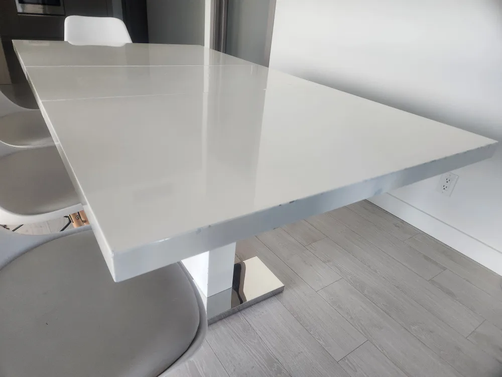 White Extendable Table (no chairs) image indicator(5)