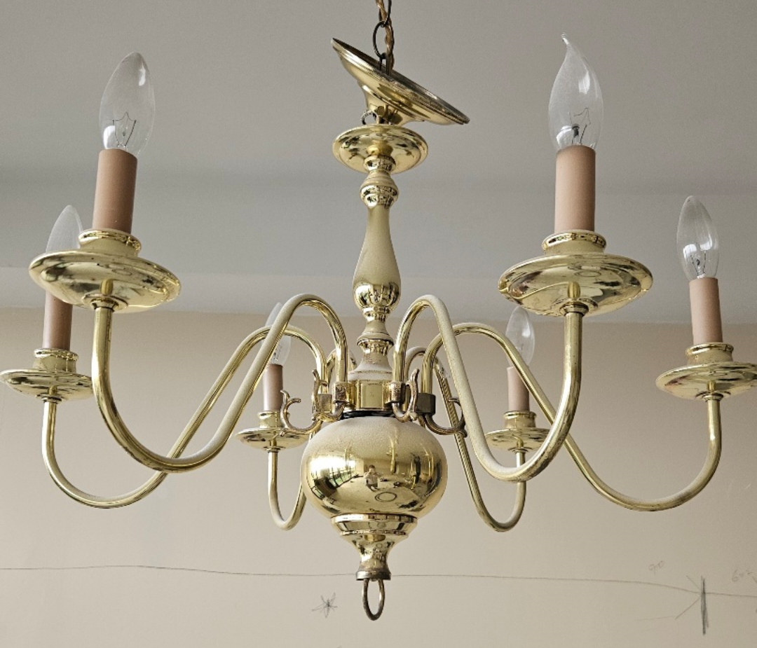 Antique Brass 5-Light Chandelier - photo 2