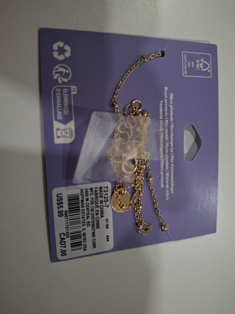 Gold Micro Pendant Necklace from Claire's 💚 - photo 3