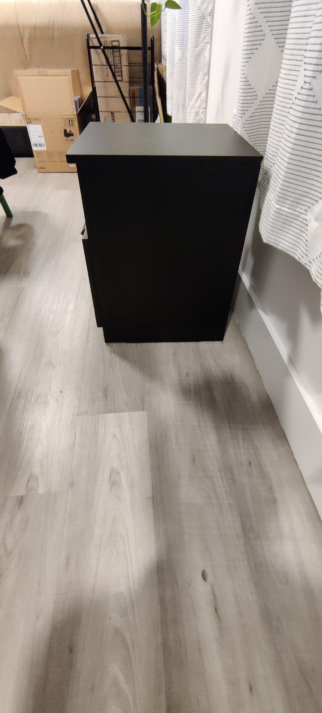 IKEA Brimnes Black Nightstand - photo 3