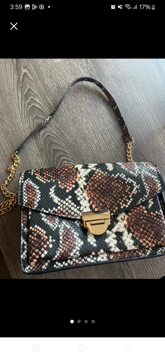 Snakeskin crossbody bag thumbnail