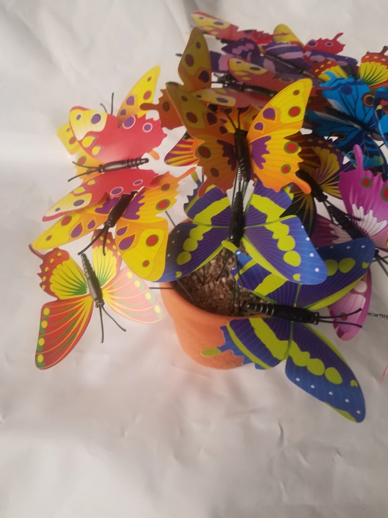 Colorful Butterfly Potted Plant Decoration