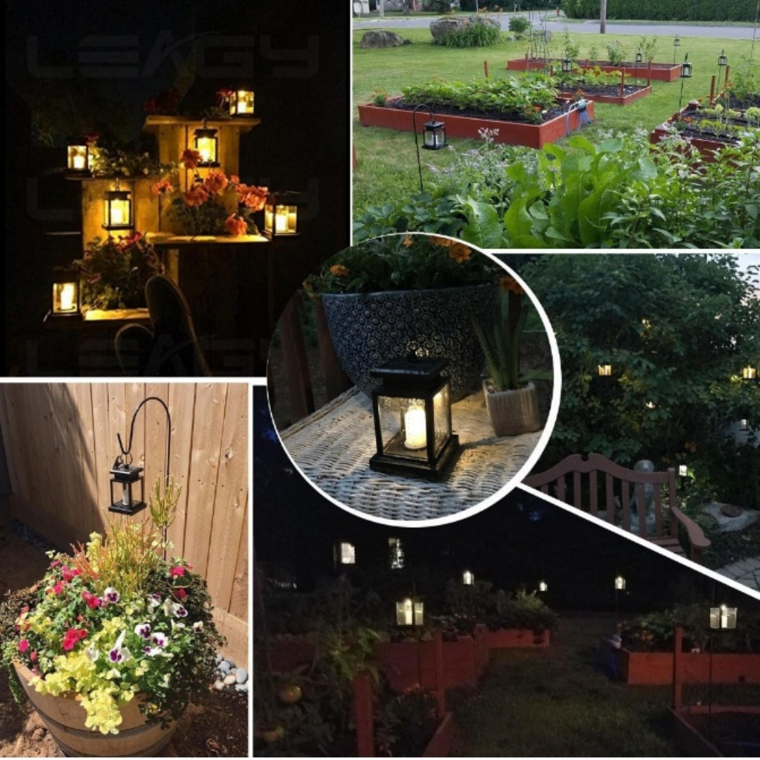 Set of 8 Solar Powered LED Lanterns Outdoor Decor - photo 2