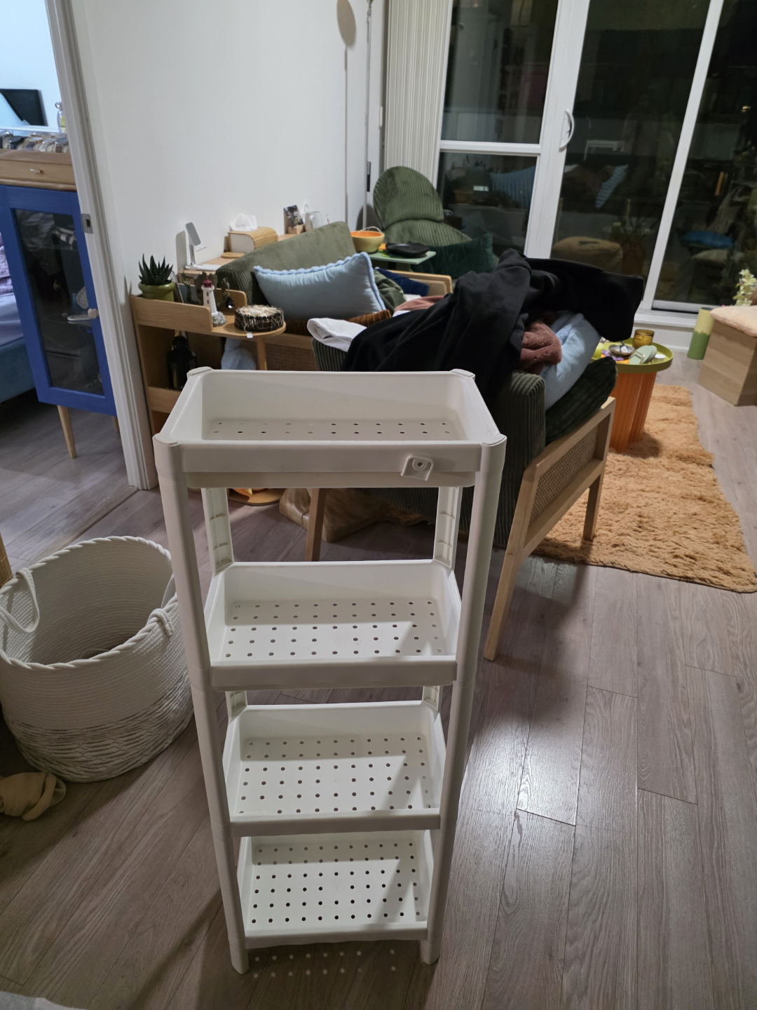White 4-Tier Storage Rack