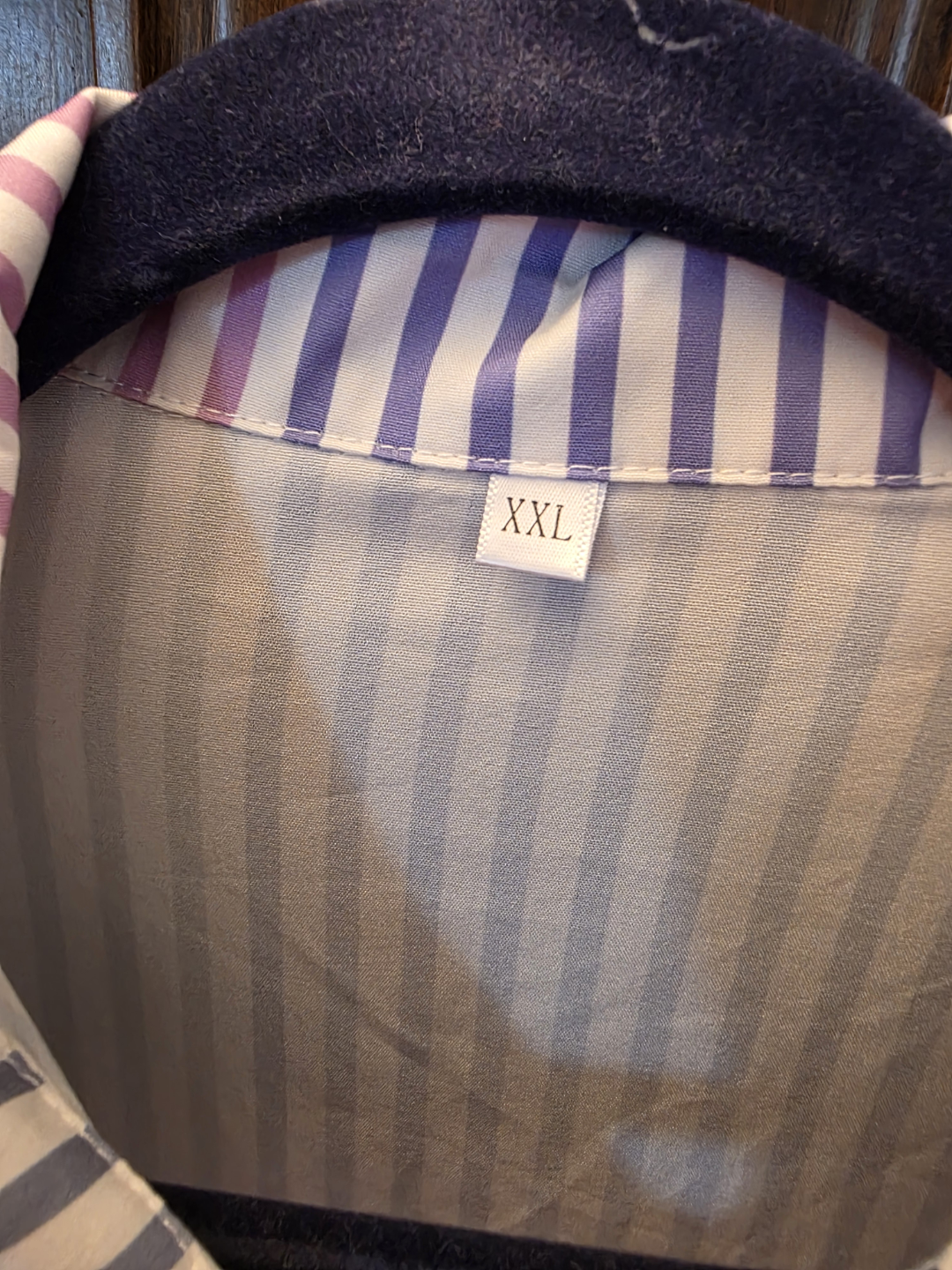 Women's XXL Striped Button-Down Blouse - photo 2