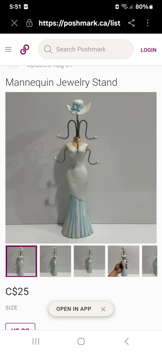 Elegant Mannequin Jewelry Stand. It's available. Fixed price. image indicator(2)