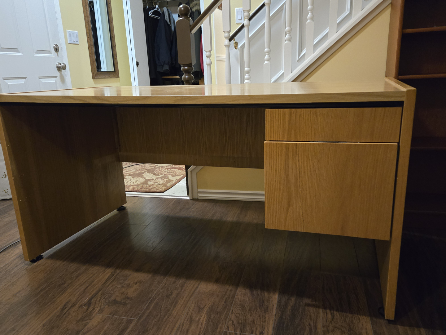 Wooden Office Desk with 2 Drawers - photo 2
