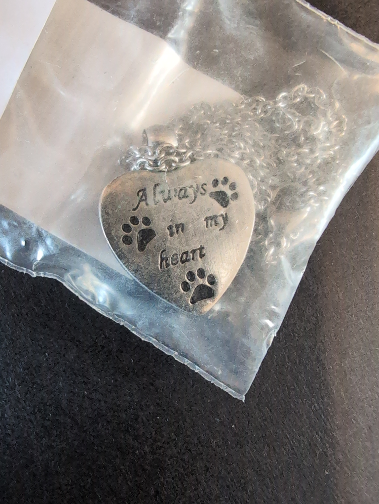 Pet Memorial Heart Necklace