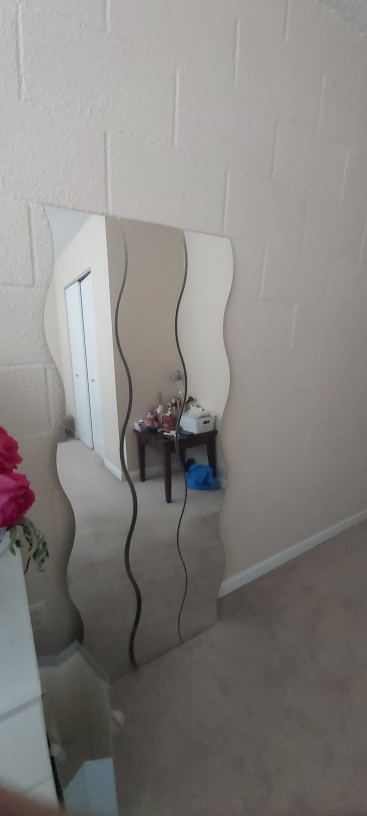 IKEA Triple Panel Wavy Mirror