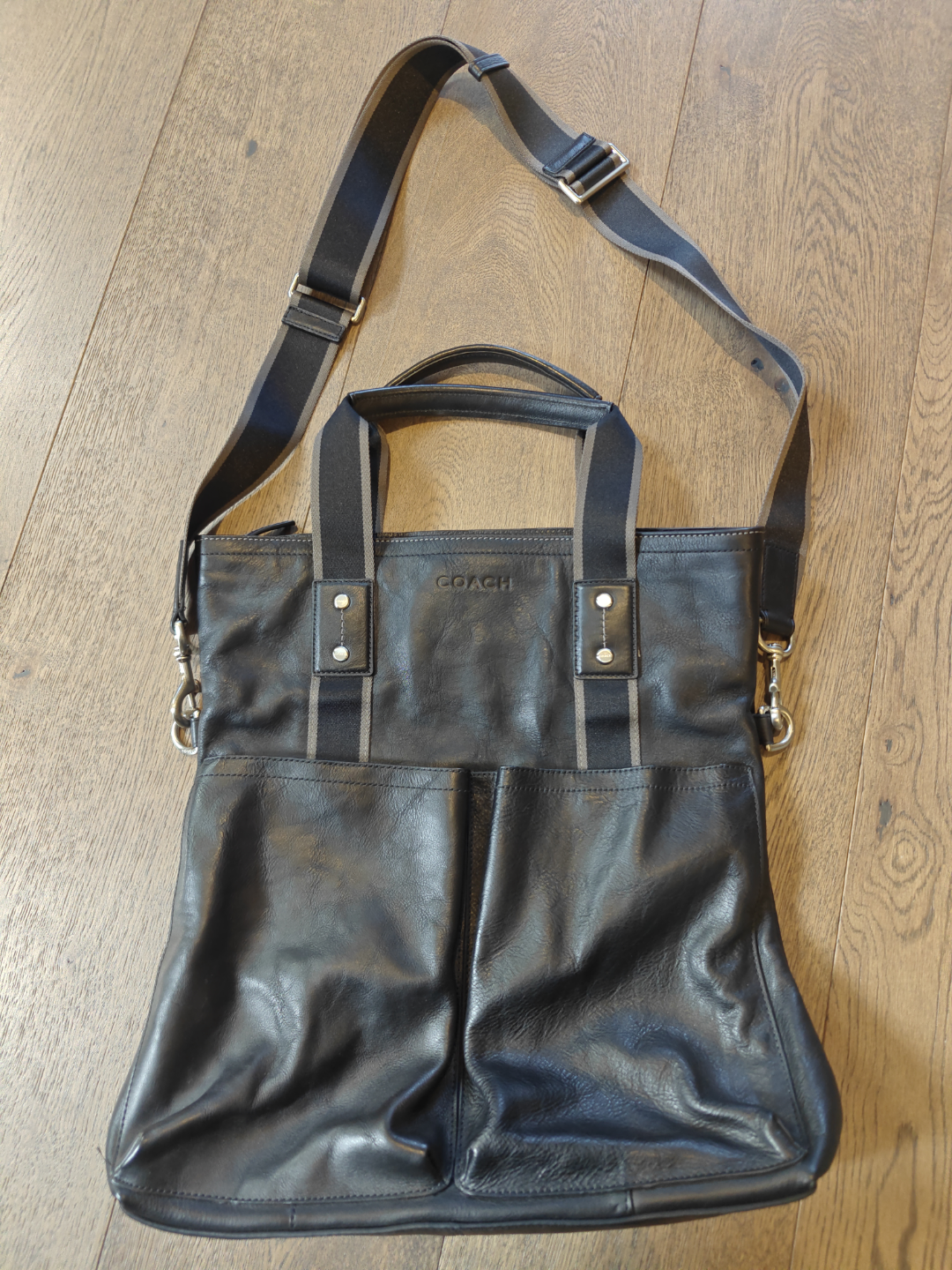 Coach Leather Messenger Bag