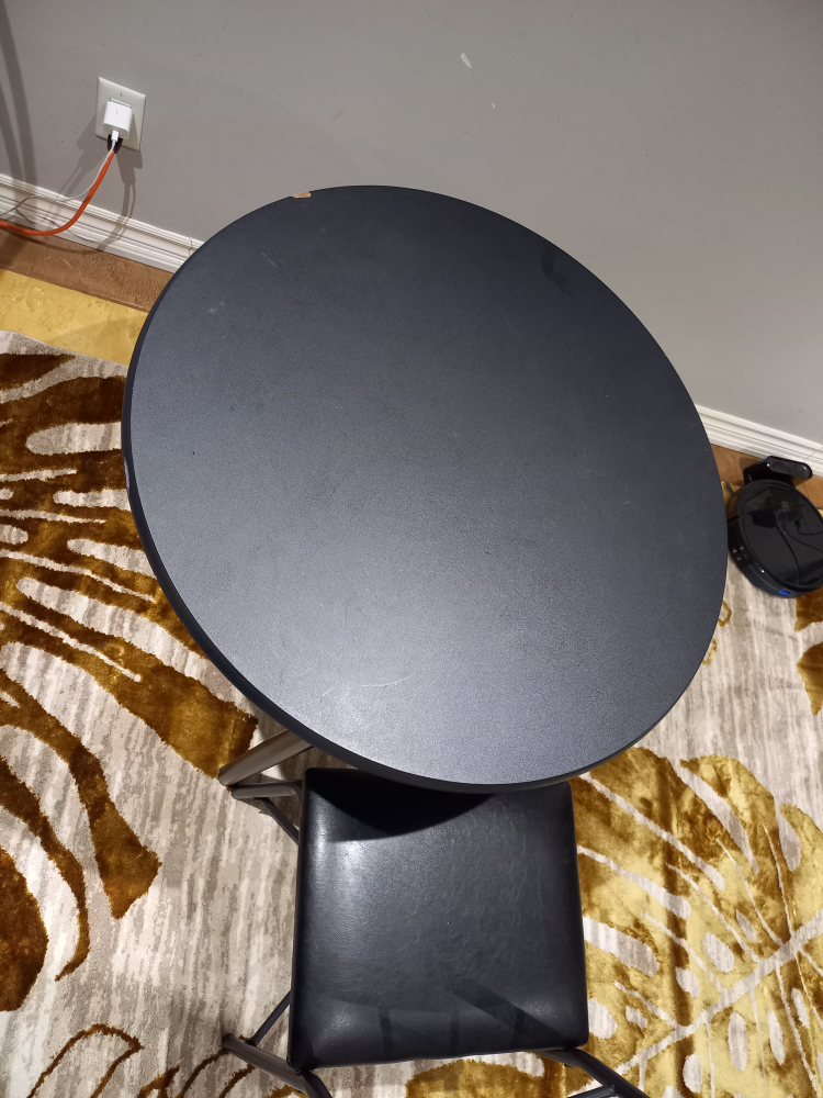 Black Round Table and Chair Set - photo 4