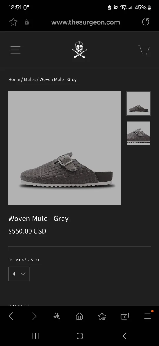 Surgeon Brand Woven Mules image indicator(5)