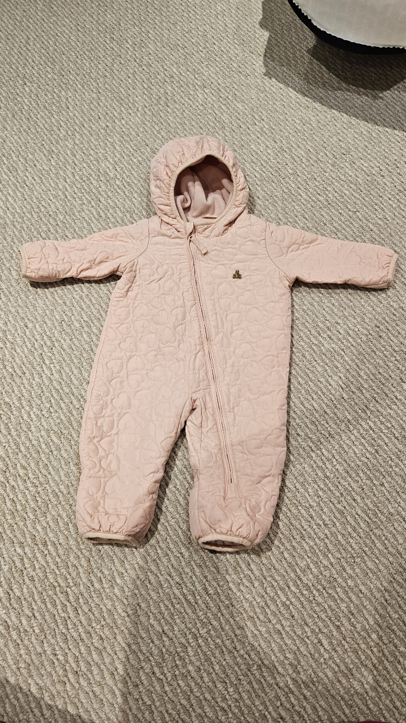 BabyGap Pink Baby Snowsuit Size 6-9 Months