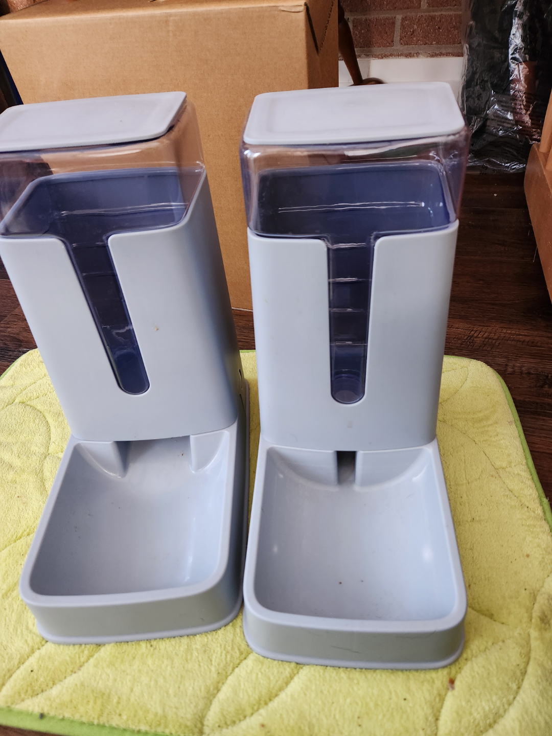 Two Pet Food Dispensers