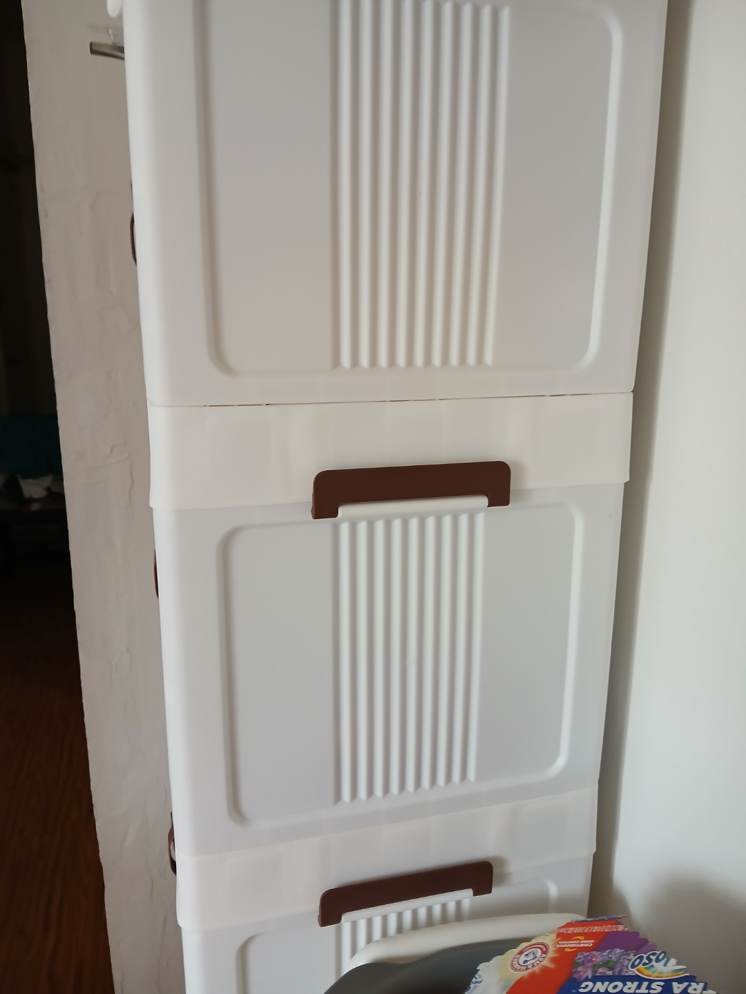 5-Tier Plastic Storage Cabinet with Doors - photo 4