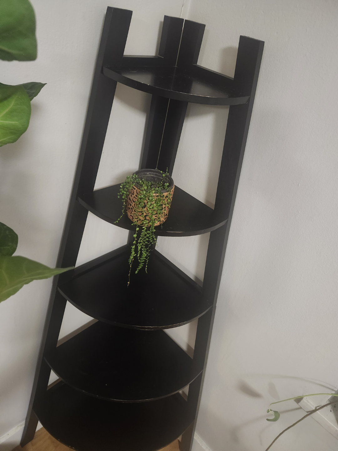 Black Corner Shelf Unit - photo 2