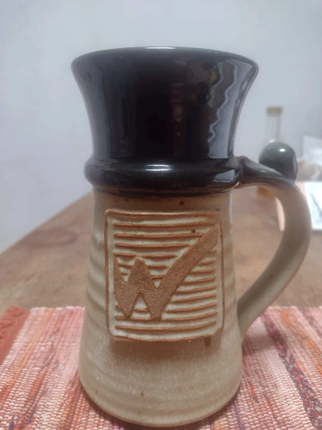 Handcrafted Pottery Beer Mug 7" high image indicator(2)