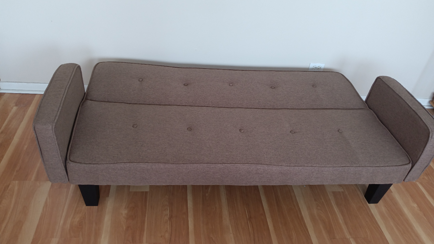 Brown Futon Sofa Bed - photo 4
