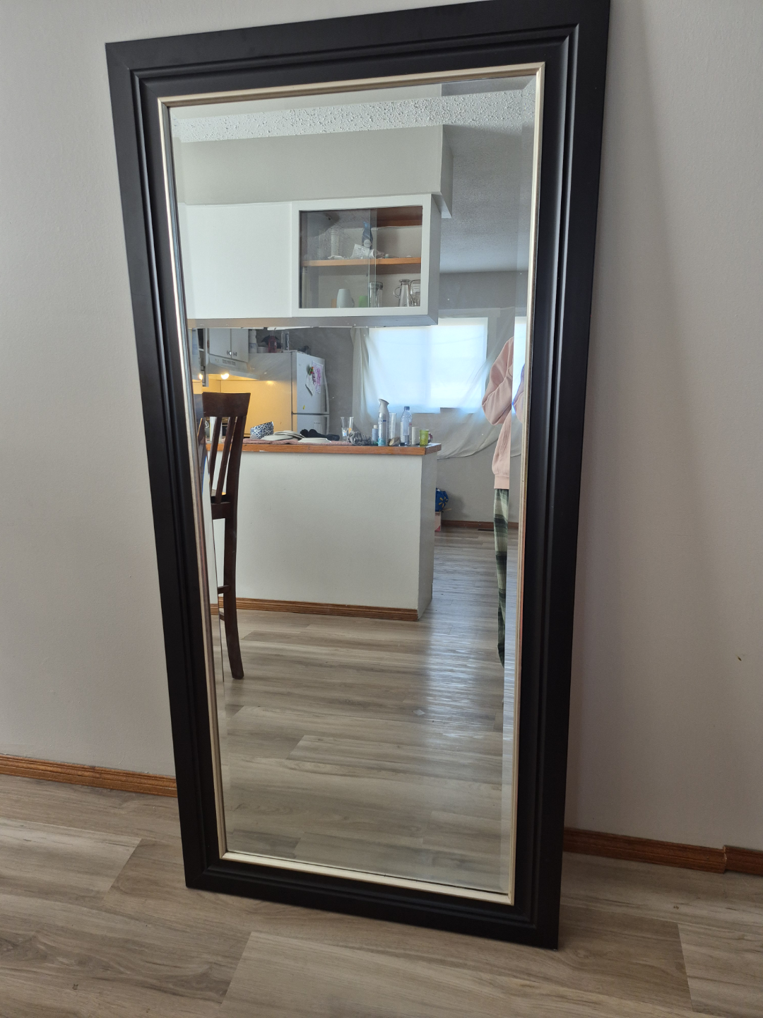 Full Length Mirror with Black Frame