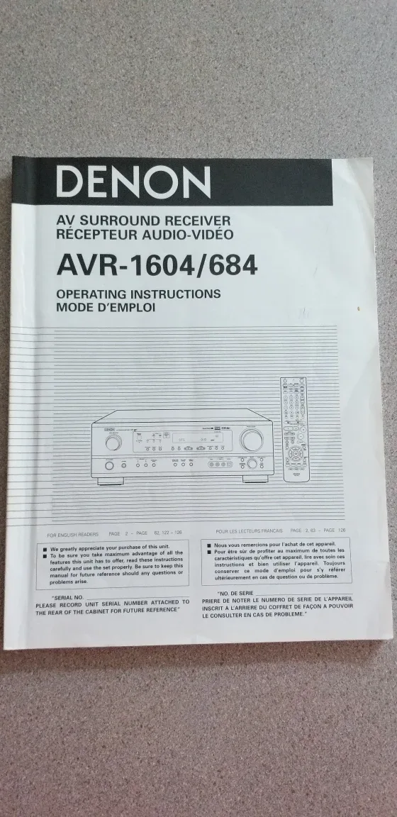 Denon AVR-1604 7.1 Channel Surround Sound Receiver with Remote image indicator(3)