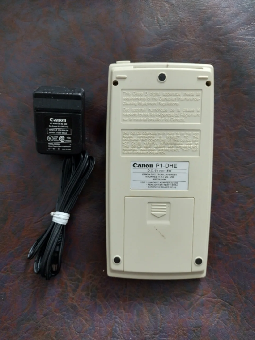 Vintage Canon P1-DH II Palm Printer Calculator 💚 image indicator(4)