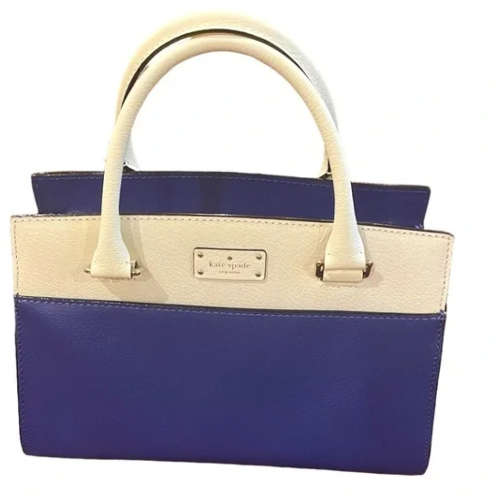 Kate Spade New York Cobble Hill Small Satchel - Blue and Cream - photo 5