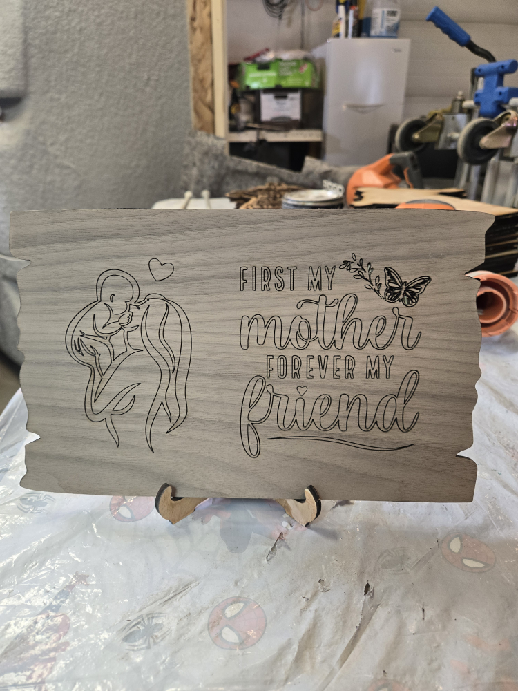 Engraved Wood Sign - Mother's Day Gift