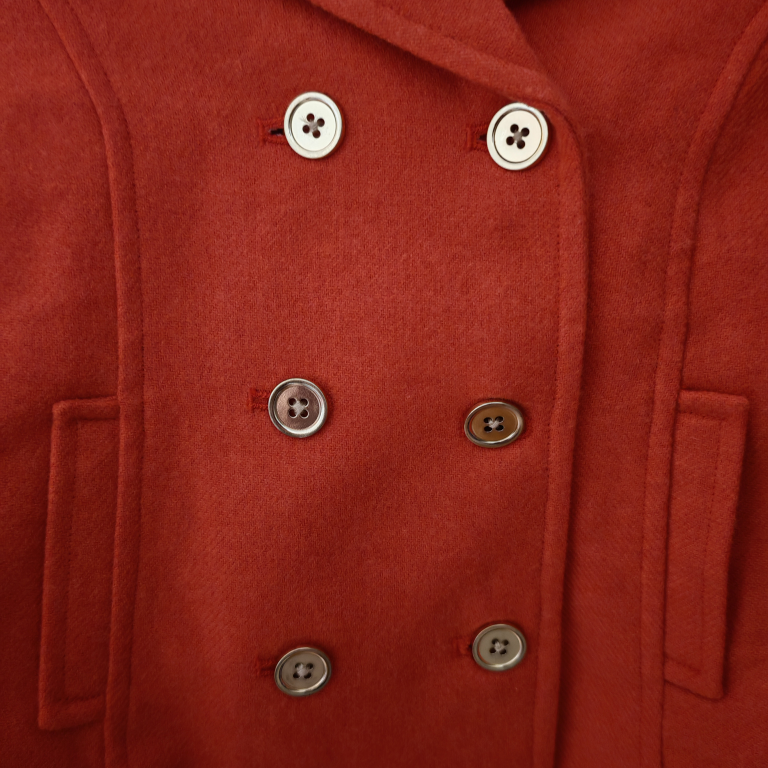 Janie and Jack Girls' Orange Peacoat - photo 4