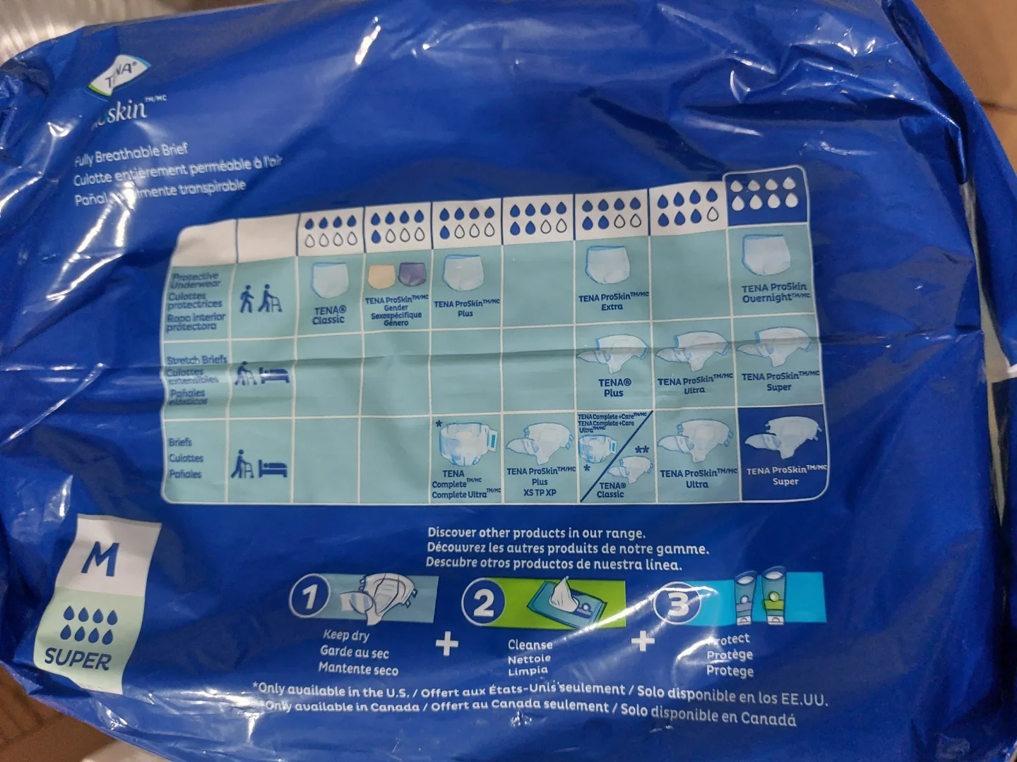 Tena fully breathable brief size M image indicator(3)