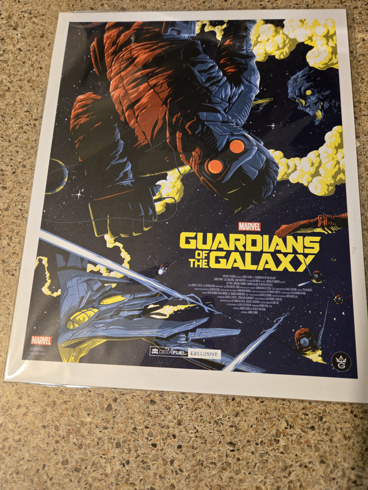 Guardians of the Galaxy  Collectible Figure with Art Print - photo 2
