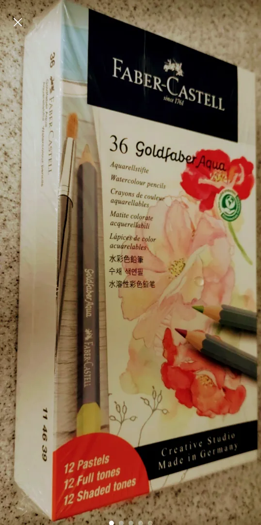 (NEW)Faber-Castell Goldfaber Aqua Watercolour Pencils - 36 count image indicator(5)