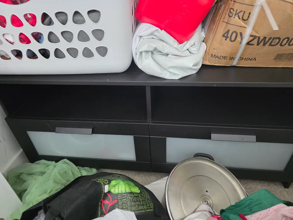 IKEA HEMNES TV unit, black-brown image indicator(2)