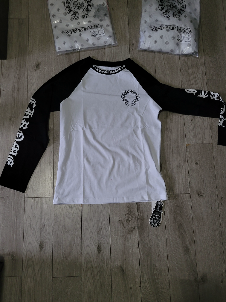 Chrome Hearts Long Sleeve Raglan Baseball Shirt