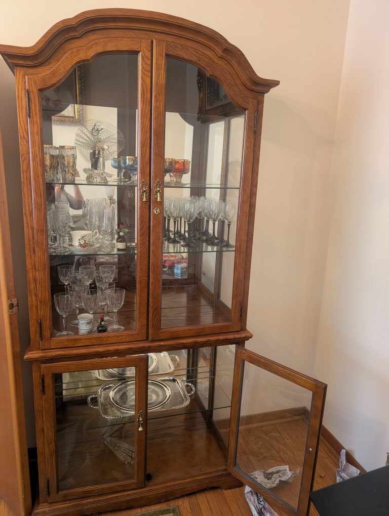 Solid Wood Display Cabinet - photo 2