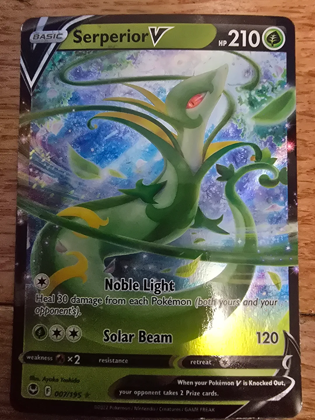 Serperior V Pokemon Card 007/195 thumbnail