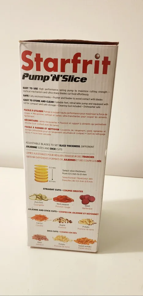 Starfrit Pump N'Slice Vegetable Slicer image indicator(4)