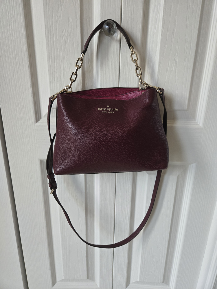 Kate Spade Burgundy Leather Handbag