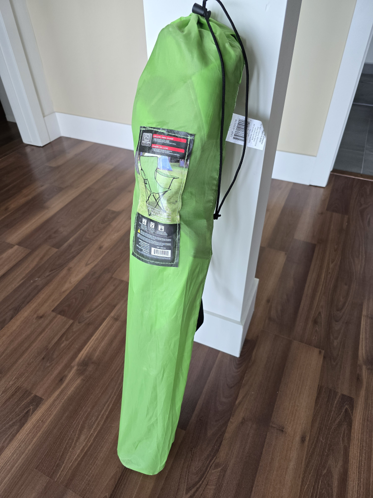 Portable Folding Camping Chair with Cup Holder - Lime Green - photo 3