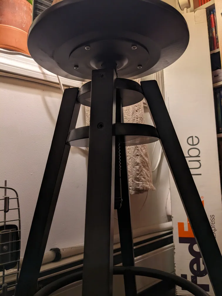 IKEA Black Adjustable Bar Stool💚🥕 image indicator(2)