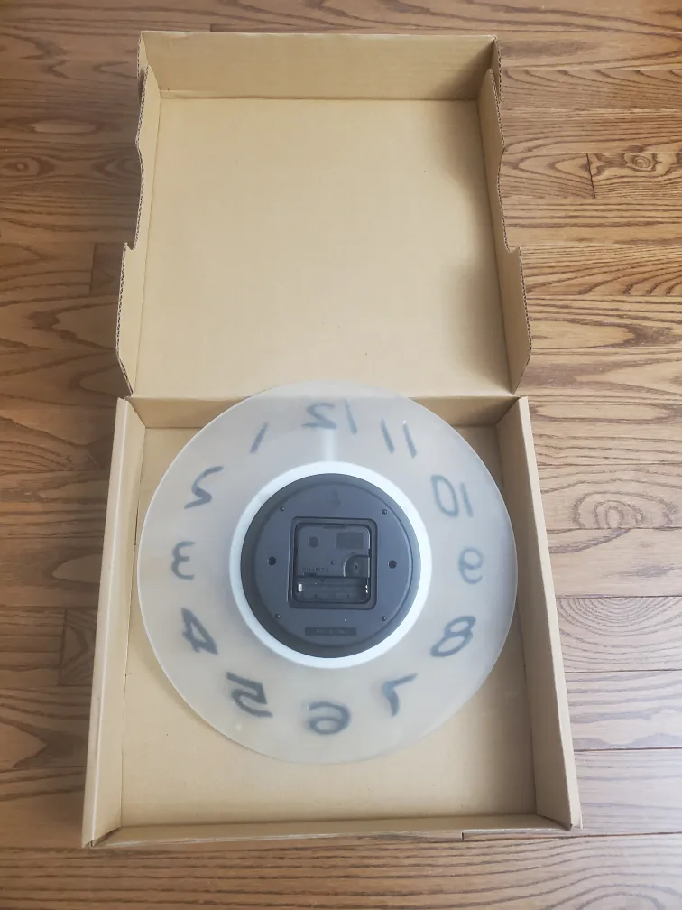 Frosted Glass Clock image indicator(2)