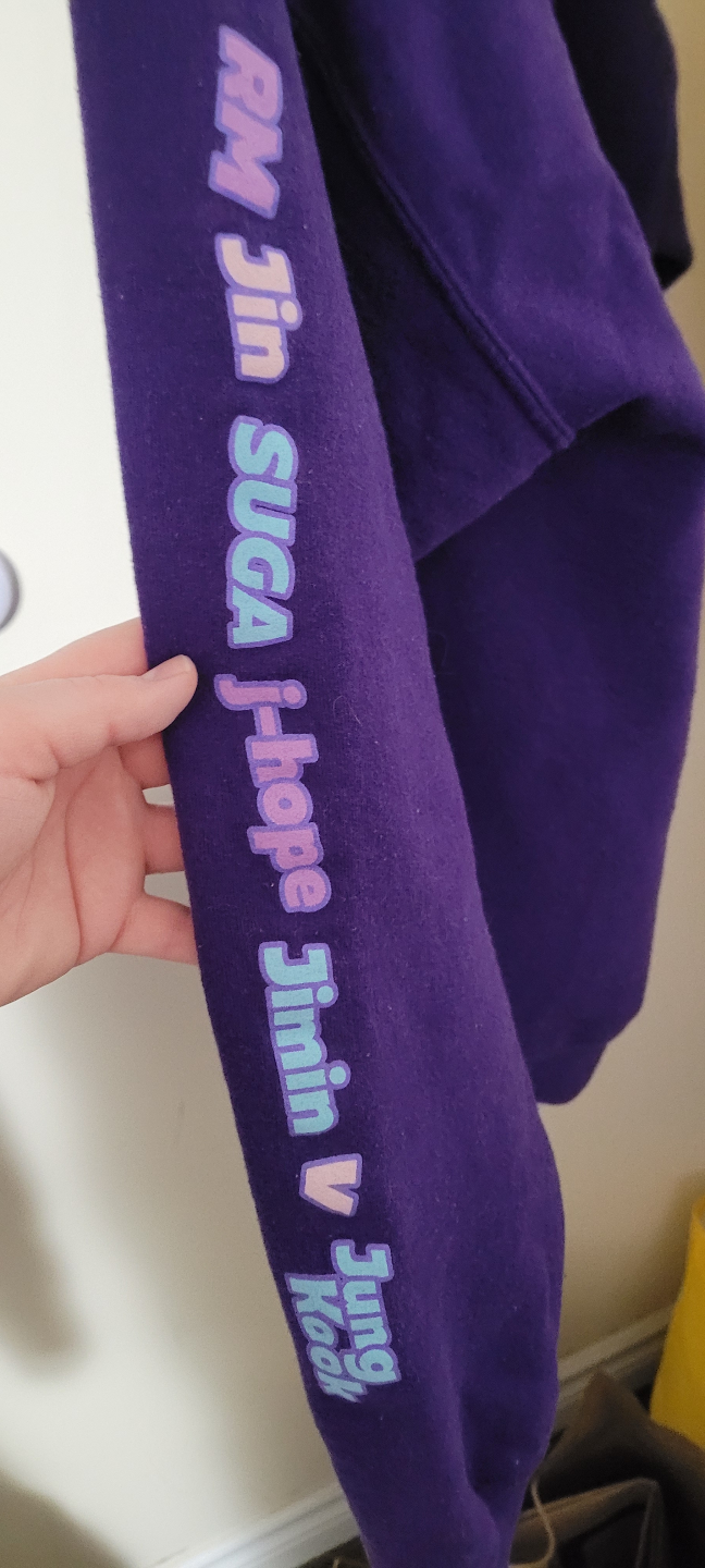 BTS TinyTAN Purple Hoodie - photo 2