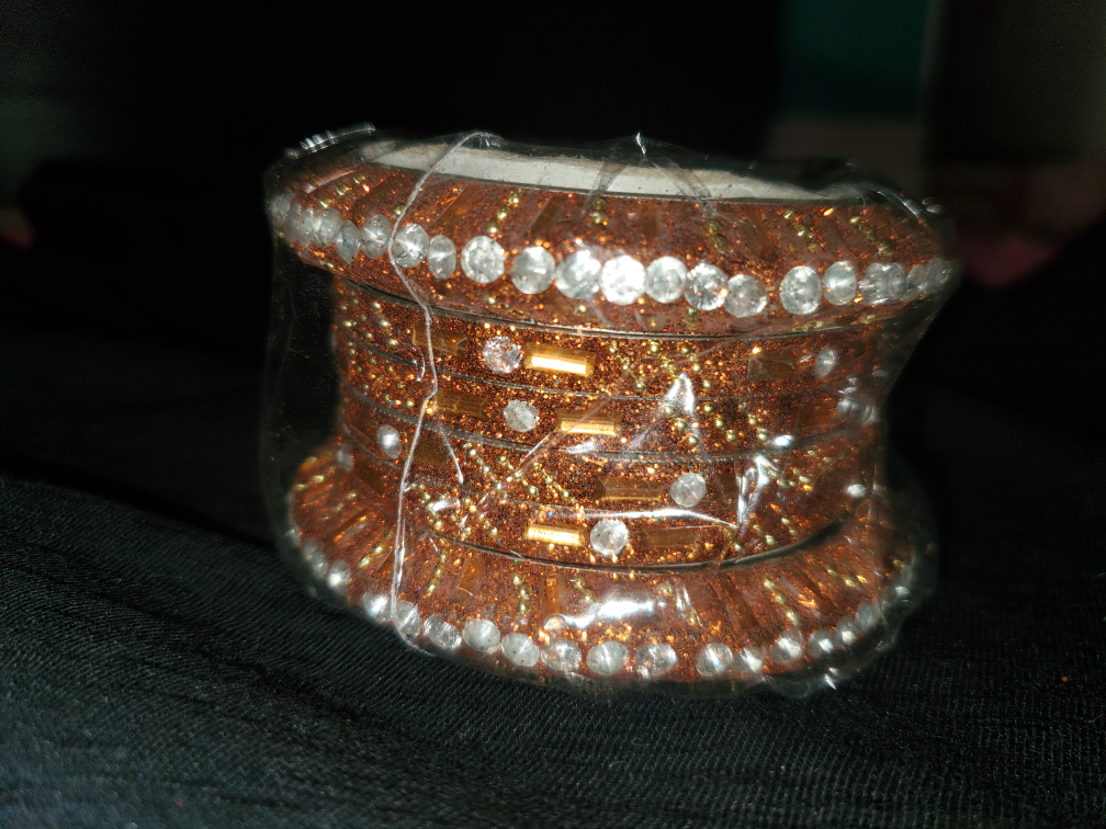 Sparkly Brown/Orange Bangles Set - Brand New