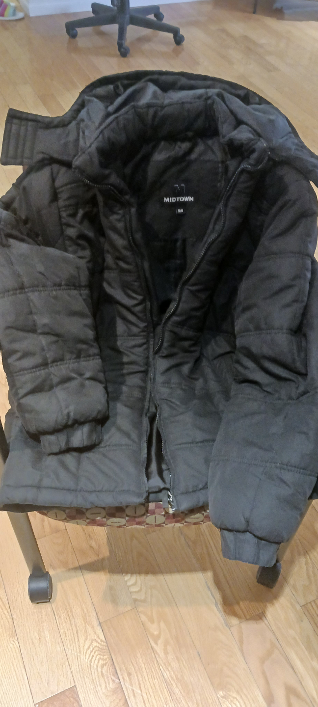 Midtown Men's Black Puffer Jacket