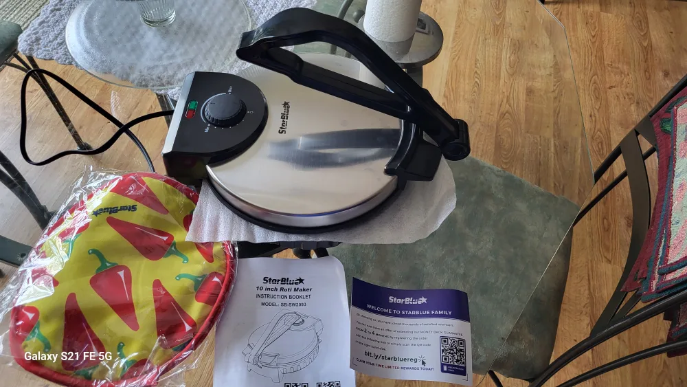 StarBlue 10-inch Roti Maker - New in Box image indicator(3)