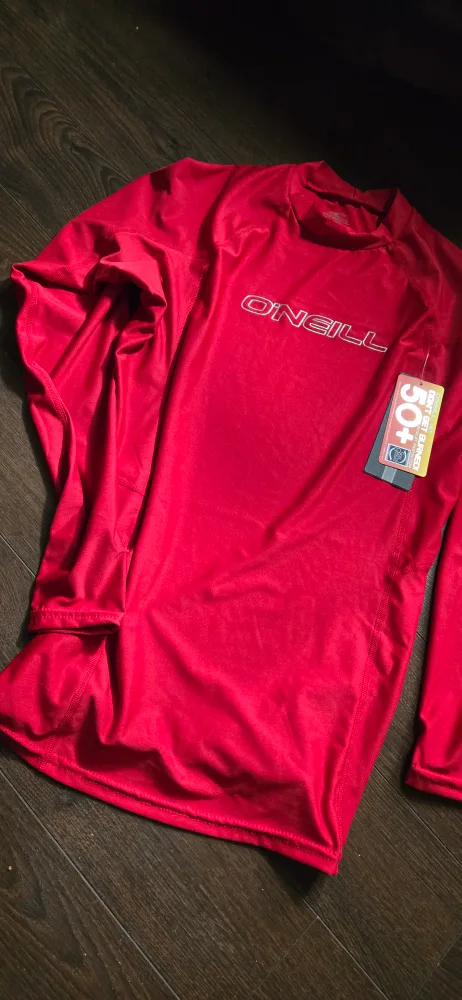 O'Neill Men's Long Sleeve Rashguard - Red - Size Large thumbnail